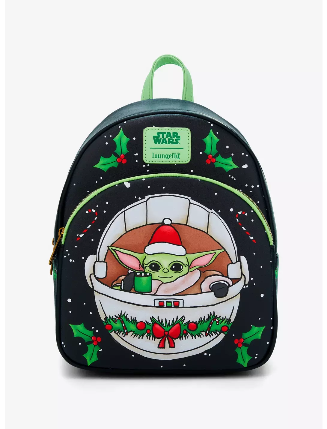 Mochila Bebe Yoda Navidad
