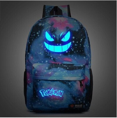Mochila Gengar Brilla En La Oscuridad