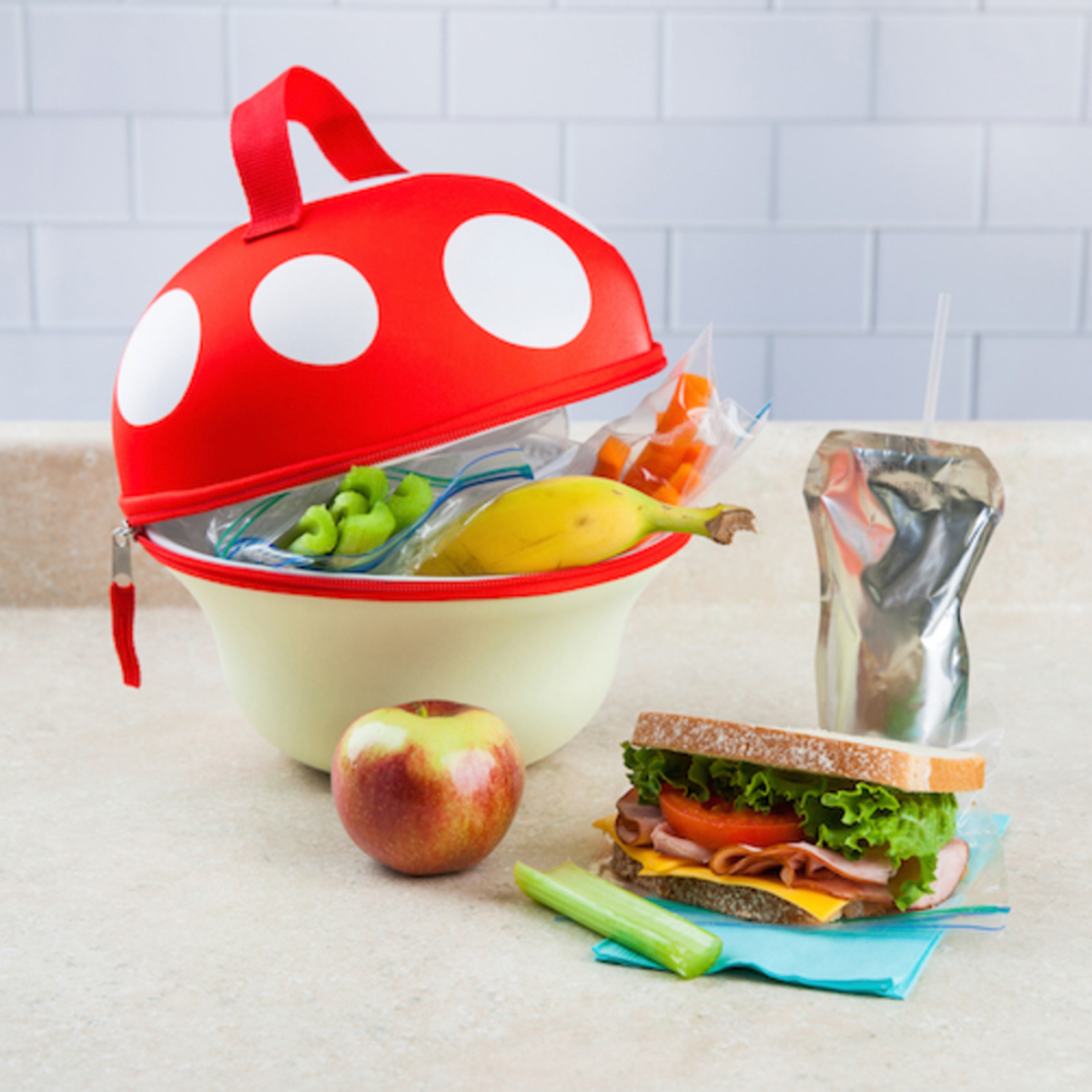 Bento Lonchera Hongo Rojo