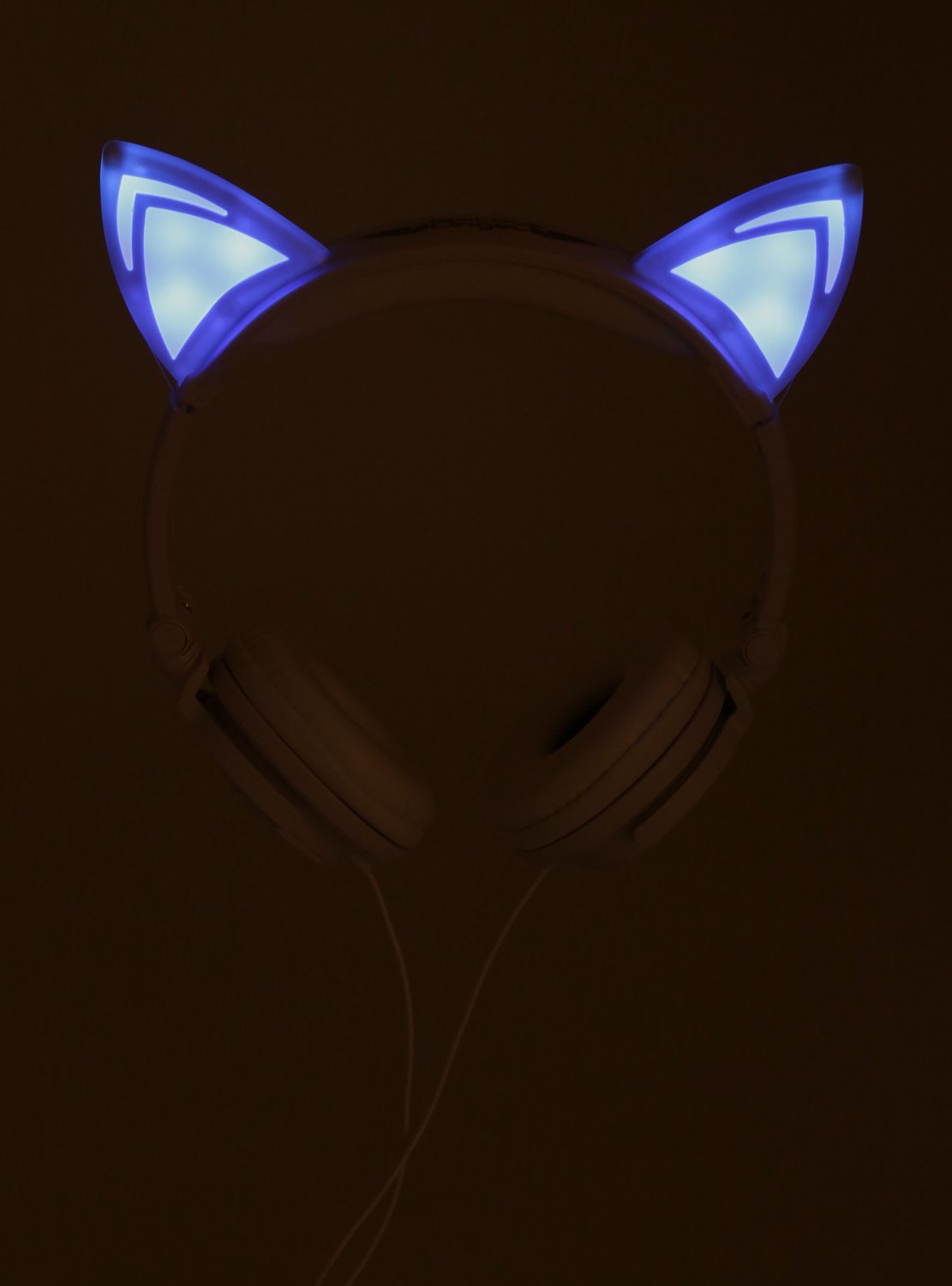 Audifonos Gatito Luz LED Azul