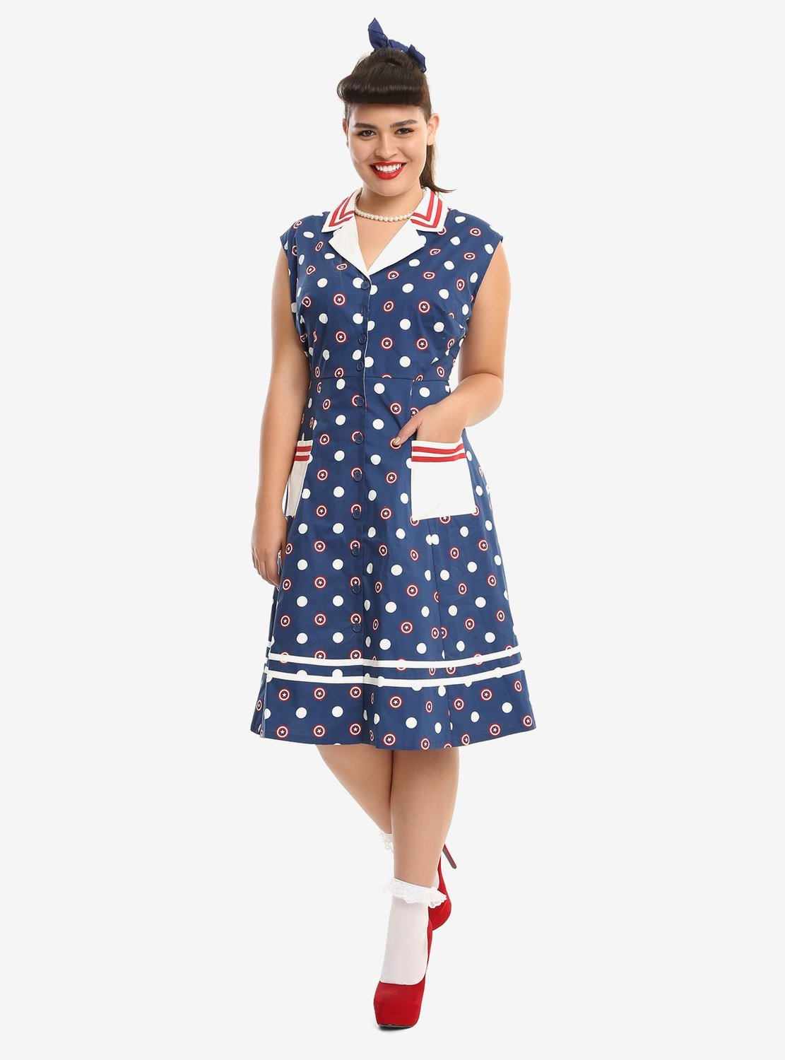 Vestido Capitan America Clasico