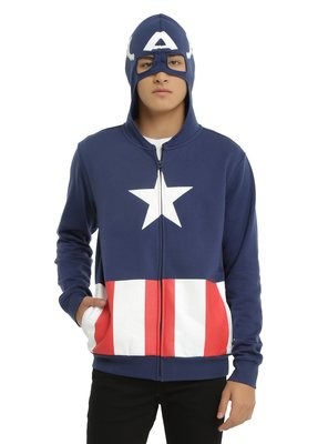 Sudadera Capitan America Cosplay