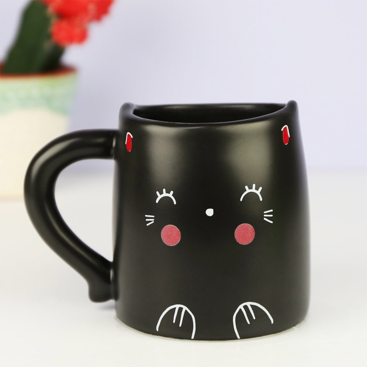 Taza Gatito Kawaii Negro M7