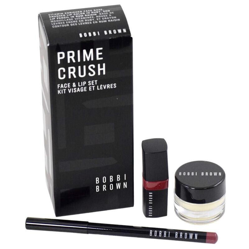 Bobbi Brown Prime Crush Face and Lip Set Includes Vitamin Enriched Face Base (0.
