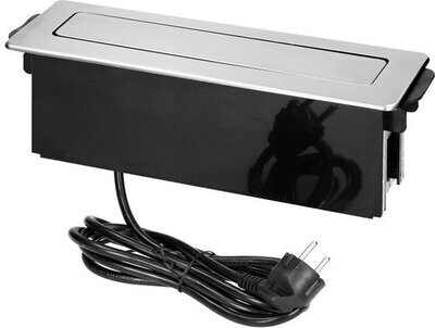 2 stopcontacten, 2 USB &amp; HDMI 2 meter kabel Zilver