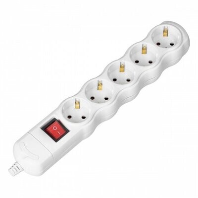 5x Stopcontact Aan/uit-knop Randaarde Zonder Kabel