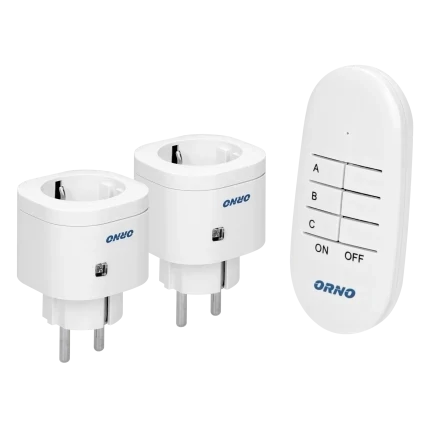 2x Schuko op afstandbediening -Schakelset- max.3000 Watt