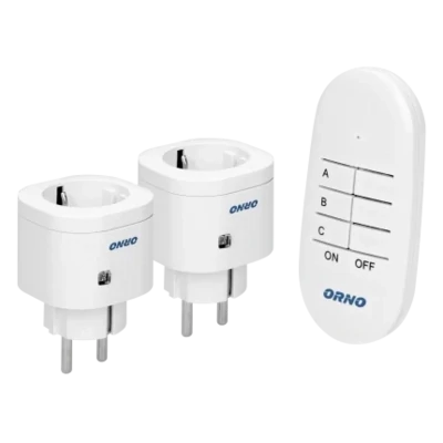 2x Schuko op afstandbediening -Schakelset- max.3000 Watt