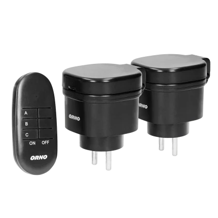2x Schuko op afstandbediening -Schakelset- max.3000 Watt IP44