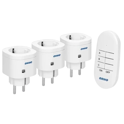 3x Schuko op afstandbediening -Schakelset- max.3000 Watt