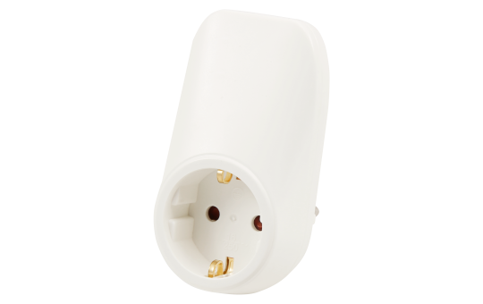 1 x Schuko 2xUSB-A Randaaarde -Wit