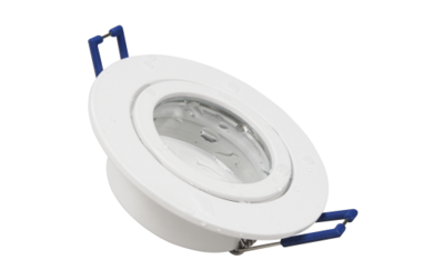Montageframe Rond, clipsluiting, IP44, Wit