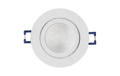 Montageframe Rond, clipsluiting, IP44, Wit