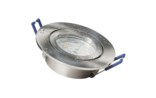 LED IP44  Ø83MM 3000K-400lm Zilver
