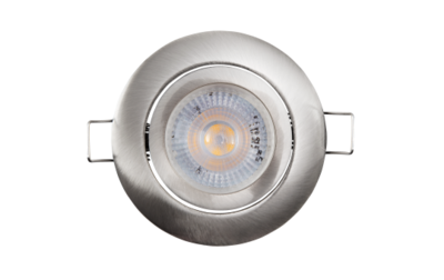 Inbouwspots LED IP20 Ø72MM 3000K - 400 lm - Zilver