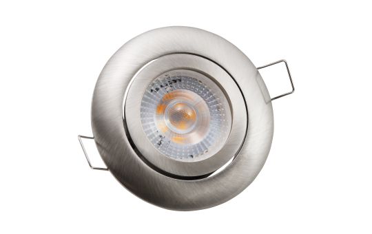Inbouwspots LED IP20 Ø72MM 4000K - 400 lm - Zilver