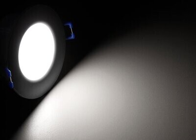 LED IP44 Ø85MM 4000K-400lm Zilver