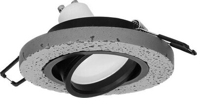 ORNO Halisi Ronde inbouwspot - Beton sierrand - Richtbare lichtbron - GU10 / MR16