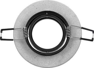 ORNO Halisi Ronde inbouwspot - Beton sierrand - Richtbare lichtbron - GU10 / MR16