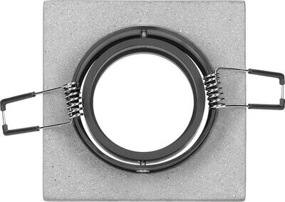 Halisi Vierkante inbouwspot - Beton look - Richtbare lichtbron - GU10 / MR16