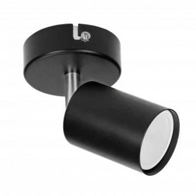 Enkel-voudige Draaibare Opbouwspot GU10 -  Zwart