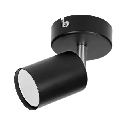 Enkel-voudige Draaibare Opbouwspot GU10 -  Zwart