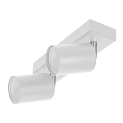 Twee-voudige Draaibare Opbouwspot GU10 -  Wit