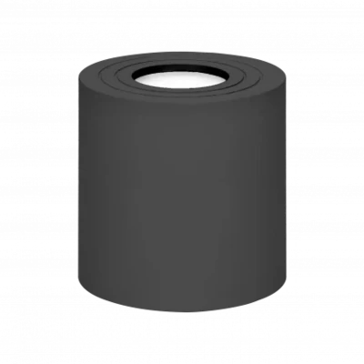 Muurlamp 1x GU10 IP54 - Downlight Zwart