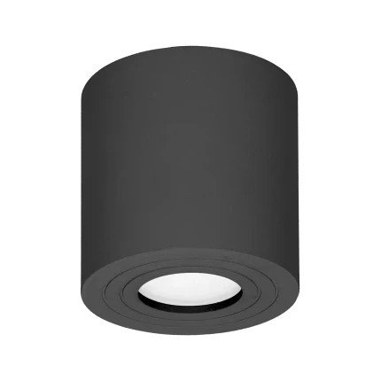 Muurlamp 1x GU10 IP54 - Downlight Zwart