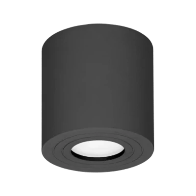 Muurlamp 1x GU10 IP54 - Downlight Zwart