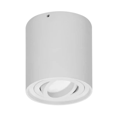 Opbouwspot - Downlight Richtbaar GU10- Wit-Aluminium