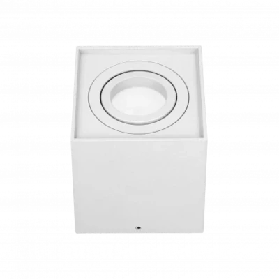 Opbouwspot - Downlight Richtbaar GU10- Wit-Aluminium