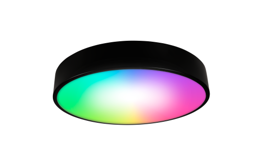 LED WiFi -Plafondlamp Ø40cm 36W - 4450 lm   CCT en RGB - Zwart
