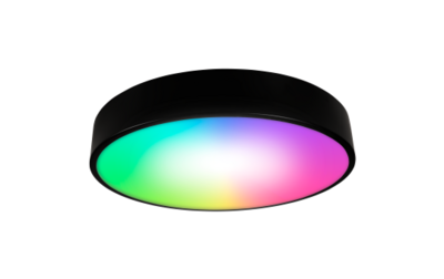 LED WiFi -Plafondlamp Ø40cm 36W - 4450 lm   CCT en RGB - Zwart