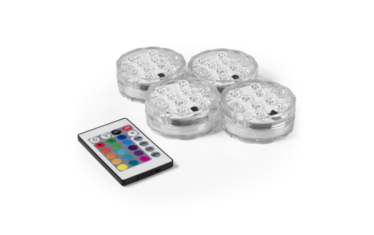 Vijververlichting RGB  IP68 Onderwaterlamp Zwembadlicht afstandbediening - set van 4