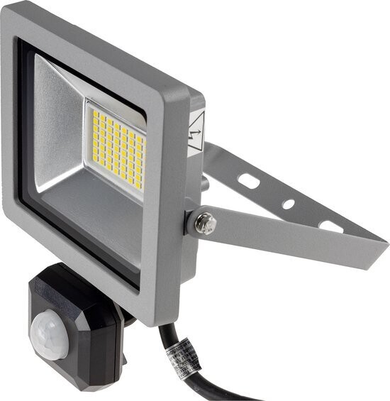 Buitenlamp met bewegingssensor SLT 30 - Tuinverlichting IP44 - Wandlamp buiten 2960 lumen - Buitenverlichting 4000K - Schijnwerper Grijs