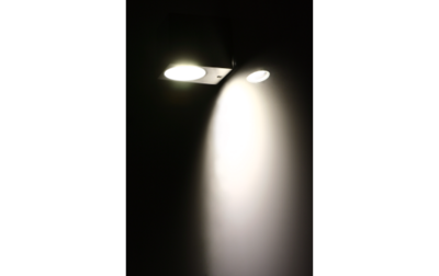 Muurlamp 1x GU10 IP44 - Geborsteld Aluminium