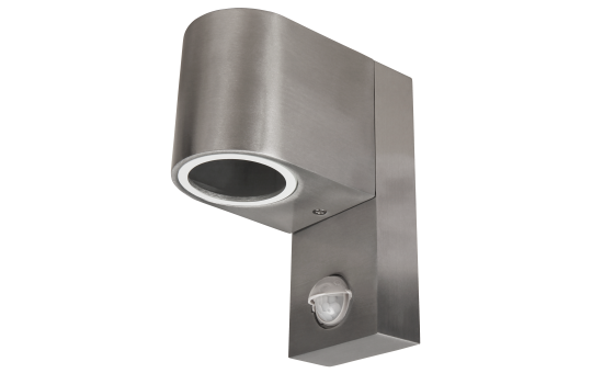 Muurlamp 1x GU10 IP44 - Geborsteld Aluminium