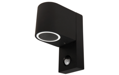 Muurlamp 1x GU10 IP44 - Zwart