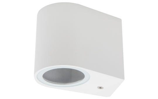 Muurlamp 1x GU10 IP44 - Downlight Wit