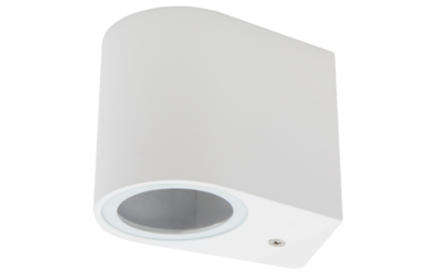 Muurlamp 1x GU10 IP44 - Downlight Wit