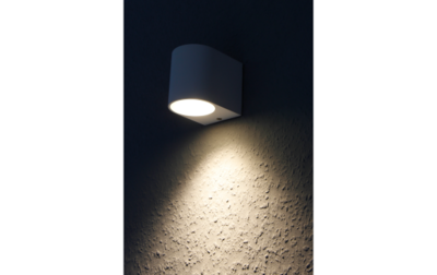 Muurlamp 1x GU10 IP44 - Downlight Wit