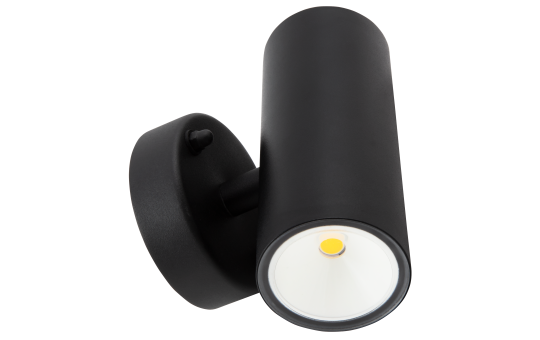 Wandspot - IP44 2x4W Up/Down verlichting 3000K-480lm Zwart
