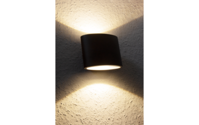 Wandspot - IP44 2x5W Up/Down verlichting 3000K-600lm Zwart