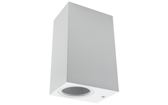 Muurlamp 1x GU10 IP44 - Downlight Wit