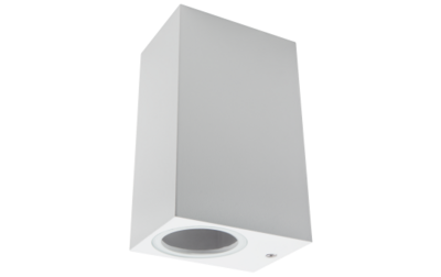 Muurlamp 1x GU10 IP44 - Downlight Wit