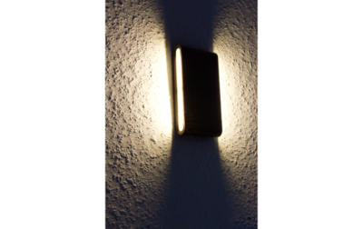 Wandspot - IP54 2x6W Up/Down verlichting 3000K-550lm Zwart