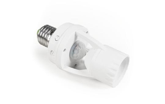 E27 Lamphouder bewegingsmelder - IP20 -60W  360 ° Detectie