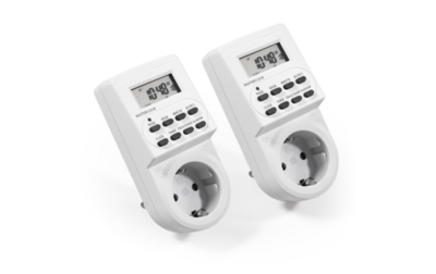 2-Pack - Tijdschakelaar 24uur-instelbaar -230V- Digitaal