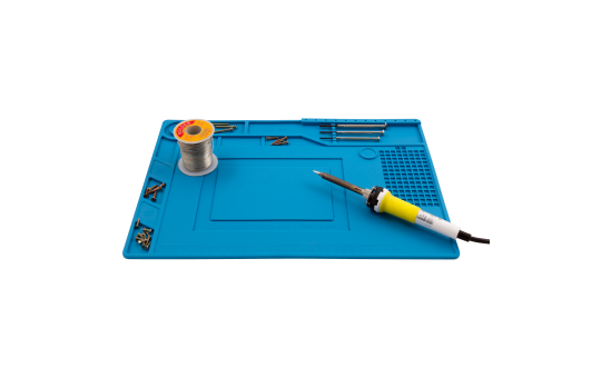 McPower LM-15 Siliconen soldeermat - Hittebestendig - Antistatisch - Flexibel - 389x269mm